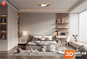 Children Room Scenes Skp FIles 